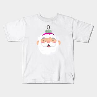 Cute Santa Claus Face Kids T-Shirt